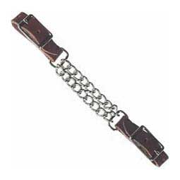 Leather Double Chain Curb Strap
