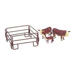 Toy Hereford Bull, Cow, Calf, Panel Set