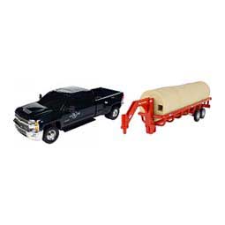 Chevrolet Silverado Dually Truck, Hay Trailer Hay Bales Toy Set