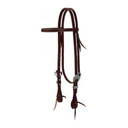 Working Tack 5 8" Browband Horse Headstall with Rasp Hardware Design