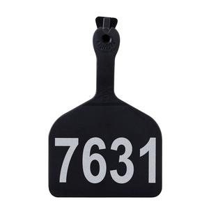 Black 1000 ct Z Tag Feedlot Ear Tags - Numbered Cattle ID Tags