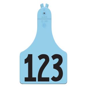 Blue A-Tag Ear Tags - Calf Numbered ID Tags