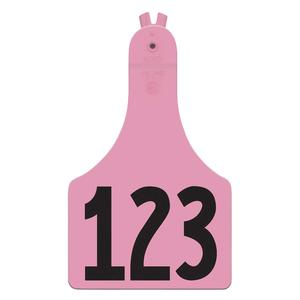 Pink A-Tag Ear Tags - Calf Numbered ID Tags