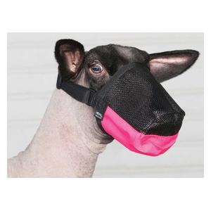 Hot Pink Deluxe Adjustable Goat/Sheep Muzzle