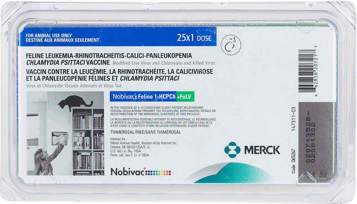 Nobivac Feline 1HCPCh + FeLV (Eclipse 4+FeLV) Merck ( Vaccines Cat