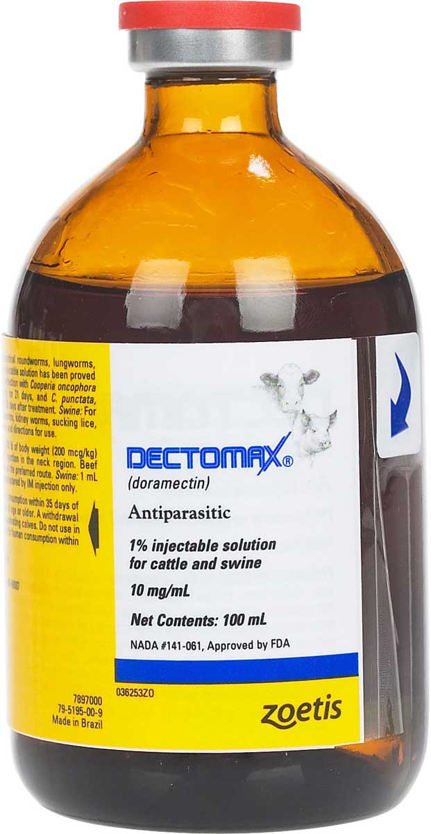 Dectomax Injectable Zoetis Animal Health ( - Cattle Wormers
