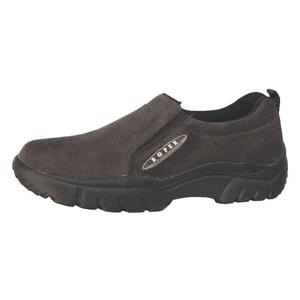 Brown Suede Mens Sport Slip On