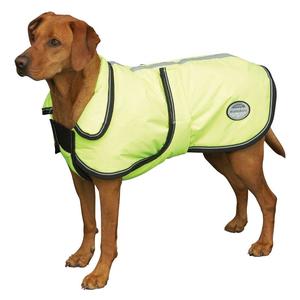 Yellow Reflective Dog Parka w/Belly Band