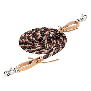 Tan/Burgundy/Hunter Poly Roping Reins