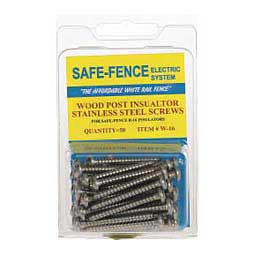 Safe Fence Wood Post Insulator Stainless Steel Screws