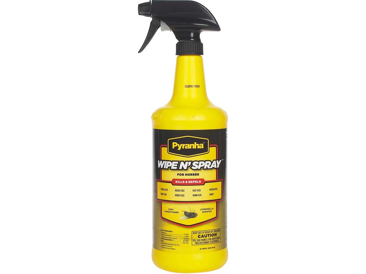 Pyranha Wipe N' Spray Fly Spray for Horses Pyranha ( - Fly Control