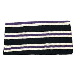 Black/Cream/Purple Double Weave Saddle Blanket
