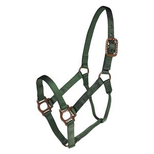 Hunter Green Personalized Antique Dot Halter