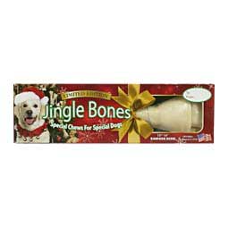 Jingle Bones Christmas Rawhide Bone Dog Chew