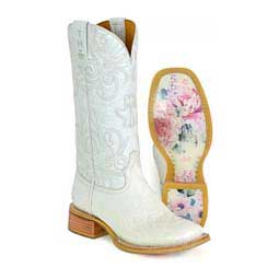 White Wedding 13 in Cowgirl Boots