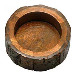Bark Round Wooden Dog Bowl