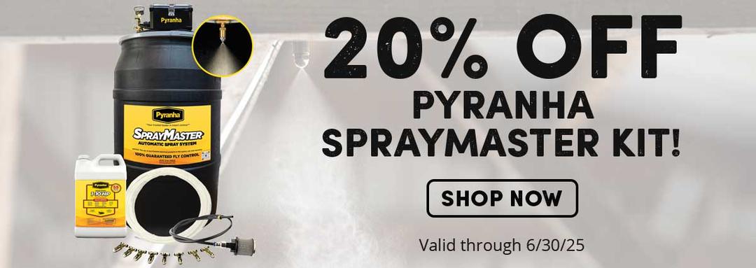 20% off Pyranha SprayMaster Kit! Valid through 6-30-25.