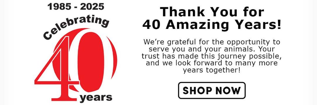 Thank You for 40 Amazing Years! Shop Now