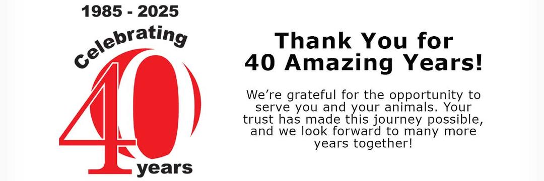 Thank You for 40 Amazing Years! Shop Now