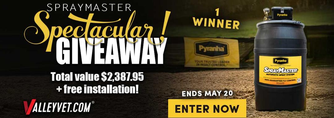 SprayMaster Spectacular Giveaway - 1 Winner, Total Value $2,387.95 + Free installation! Ends May 20th.