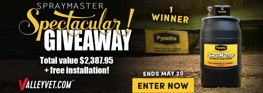 SprayMaster Spectacular Giveaway - 1 Winner, Total Value $2,387.95 + Free installation! Ends May 20th.