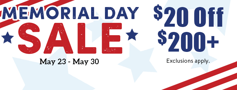 MEMORIAL DAY SAVINGS EVENT