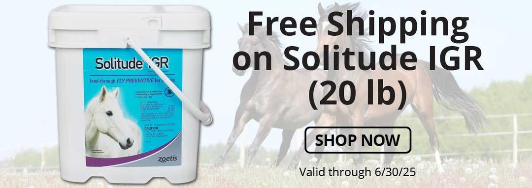 Free Shipping on Solitude IGR 20 lb. Valid through 6-30-25.