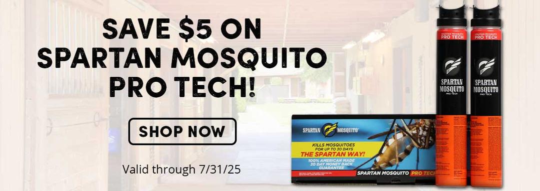 Spartan Mosquito Pro Tech - Save $5, valid through 7-31-25