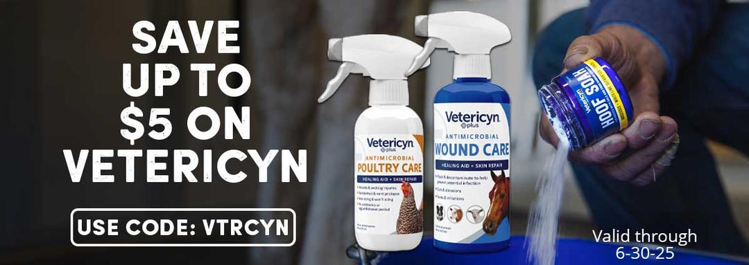Save up to $5 on Vetericyn! Use Code: VTRCYN