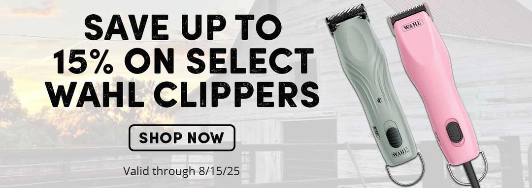 Save up to 15% on select Wahl clippers. Valid through 8-15-25.