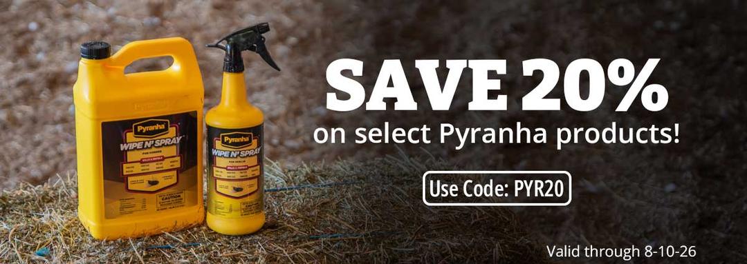 Save 20% on select Pyranha products! Use code: PYR20. Valid through 8-10-26.
