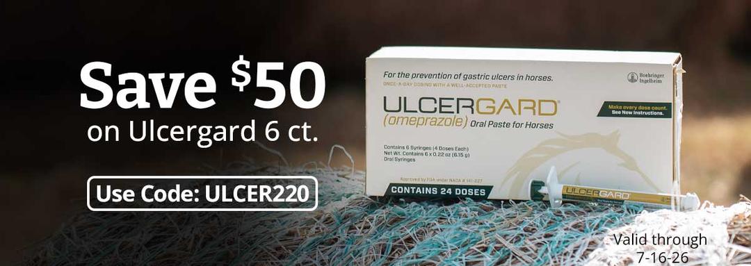 Save $50 on Ulcergard 6 count! Use code: ULCER220. Valid through 7-4-26.