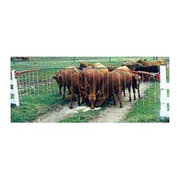 Drive-Thru Electric Gate for Livestock Holding Koehn Mfg