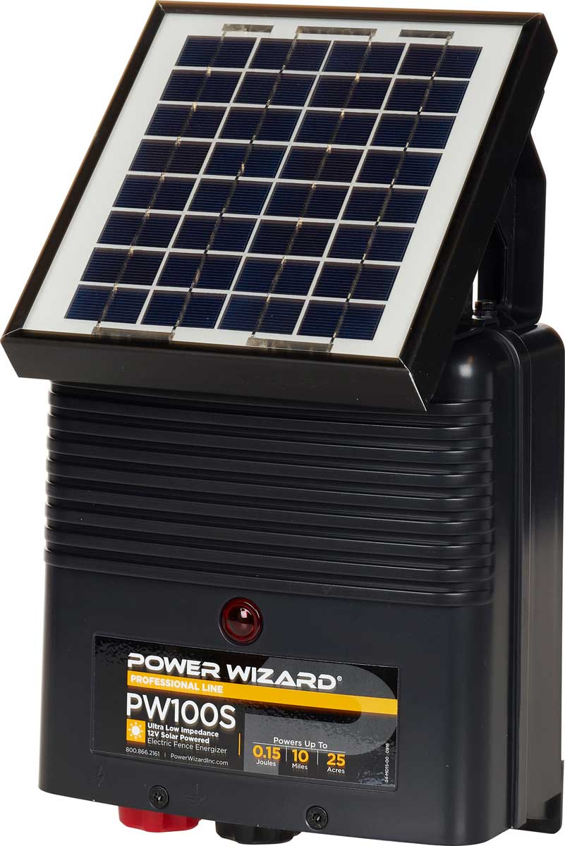 Power Wizard PW100S Solar Electric Fence Charger AgraTronix Chargers