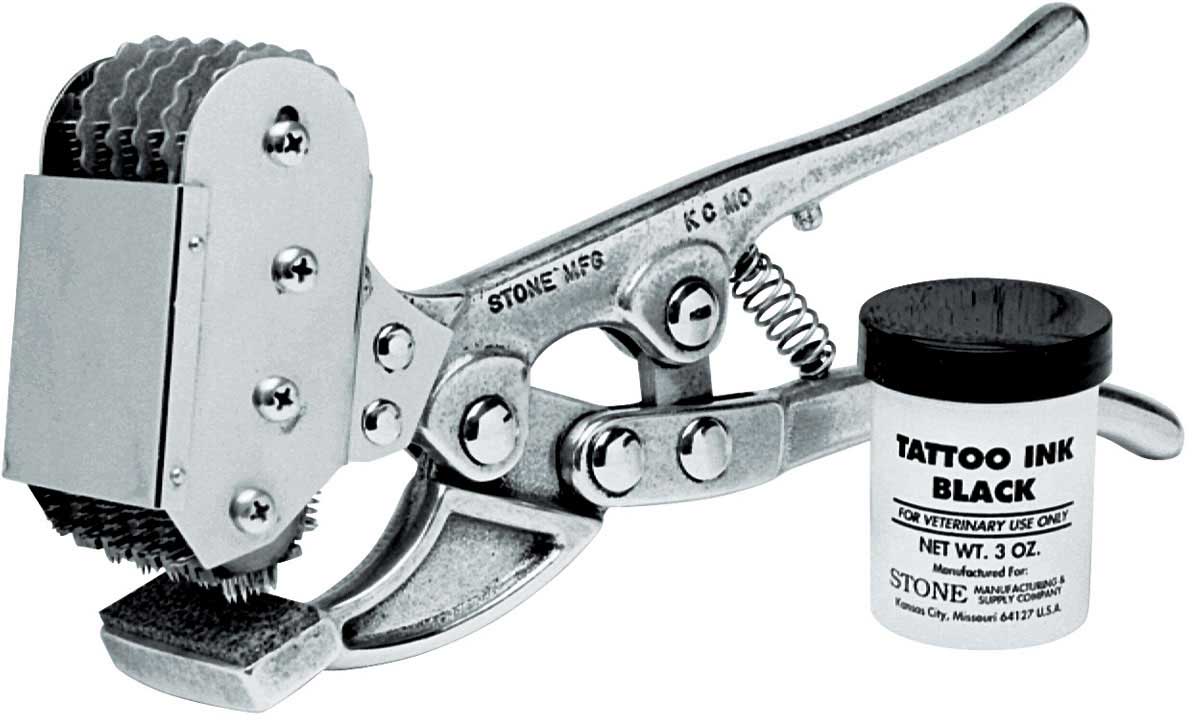 S.S Livestock Tattoo Pliers Kit | Animal Identification Marking Tool For Farms | Heavy Duty