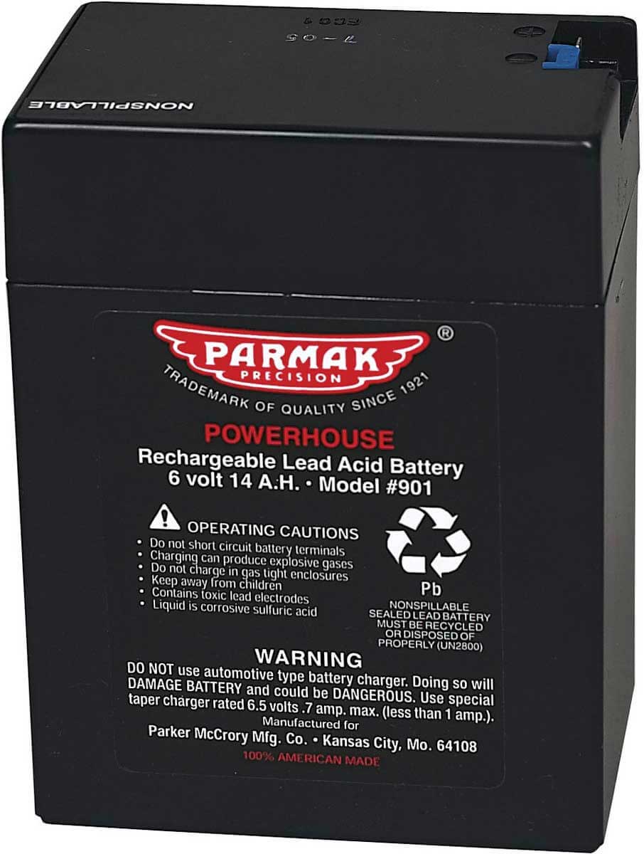 Parmak 901 6-Volt Gel Cell Battery for Solar Powered Electric Fences 