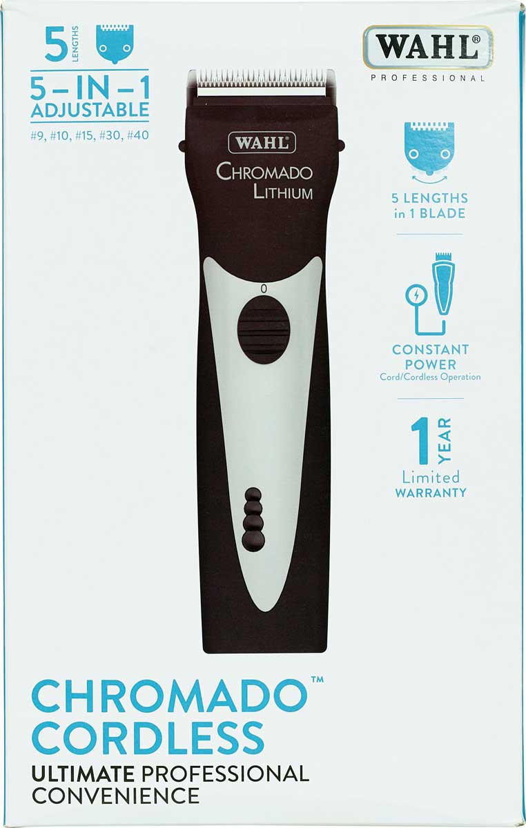 Chromado Lithium Clipper Wahl Trimmers Light Clippers Grooming Farm