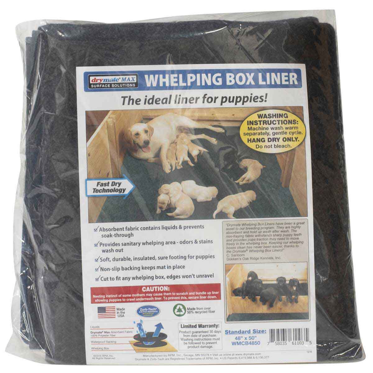 Drymate Dog Crate Mat Liner, Absorbs Urine, Waterproof, Non-Slip