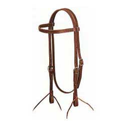 Brown Latigo Leather Browband 5/8" Horse Headstall Item # 32922