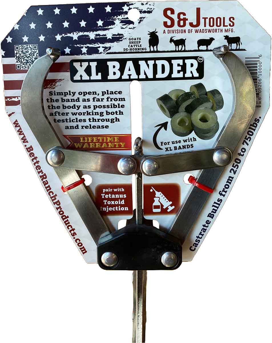 XL Castration Banding tool. Includes 25 Bands. Use for Livestock, Cattle,  Sheep, Goats. Other non Livestock Uses may pertain.