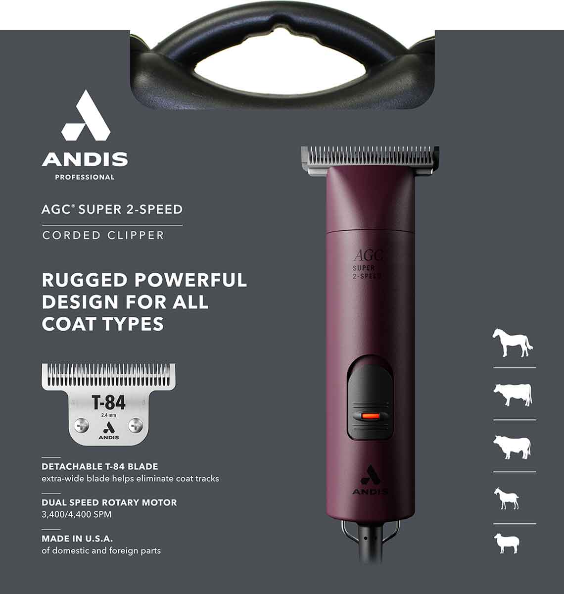 agc super 2 speed clippers