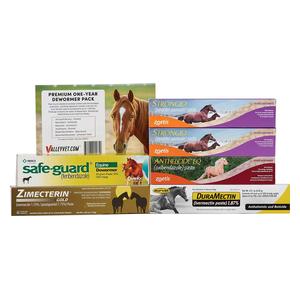 Premium One-Year Paste Horse Dewormer Pack