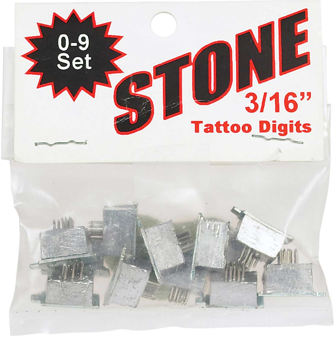 Livestock Tattoo Digit Set 3/16" 09 Stone Manufacturing Company