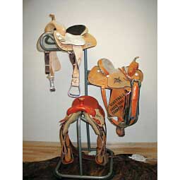 3 Tier Swivel Western Saddle Rack Item # 36978