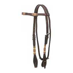 Rawhide Wrap Horse Headstall Buffalo Leather of the Rockies