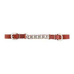 Chestnut Single Chain Curb Strap Weaver Leather