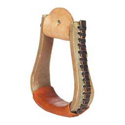 Slim Line Rawhide Bell Bottom Stirrups Item # 43449