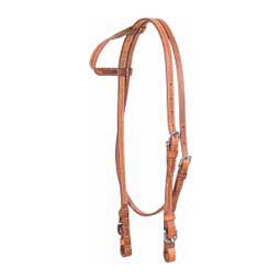 Stitched Harness Throat Latch Slip Ear Horse Headstall  Cashel