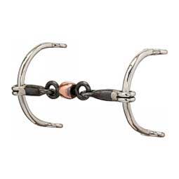 Sliding Gag Copper 5-in Roller Horse Bit Item # 44059