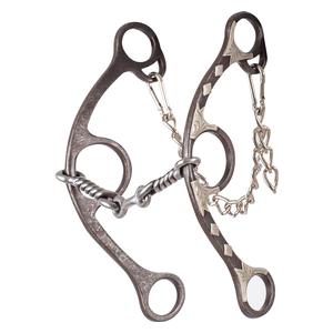 Sherry Cervi Diamond Long Shank Twisted Wire Dogbone Horse Bit Item # 44766